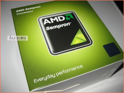 JULE 3C會社-超微AMD SEMPRON 145 AM3 2.8G/1M/45W/低功耗/含風扇/全新盒裝 CPU