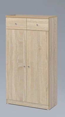 【萊夫家居】KV-H16：2X4尺橡木色高鞋櫃【台中家具】收納櫃 置物櫃 玄關櫃 活動隔板 套房家具 北歐風 台灣製造