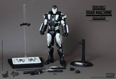 全新 Hot Toys MMS166 1/6 鋼鐵人 Iron Man 戰爭機器 War Machine 牛奶異色版