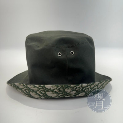 Christian Dior 迪奧 綠 老花 漁夫帽 遮陽帽 帽子 休閒配件 時尚精品配件 兩面用 穿搭配件