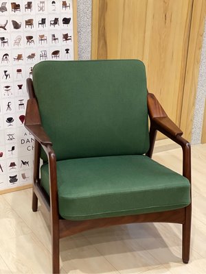 丹麥家具  單人扶手沙發 H.Brockmann Petersen teak easy chair  品相佳 物件稀有 二手老件建議面交驗貨