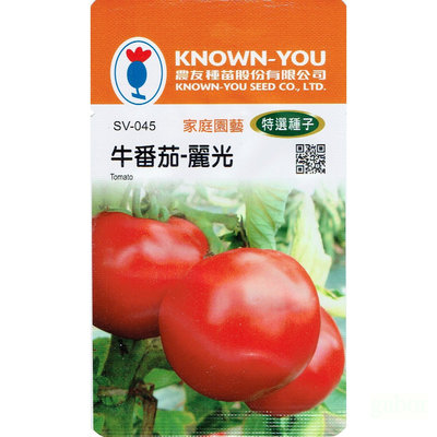 種子王國 牛番茄-麗光【特選種子】農友牌 家庭園藝 原包裝種子 約20粒/包