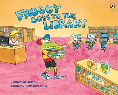 ＊小貝比的家＊FROGGY GOES TO THE LIBRARY/平裝/3~6歲