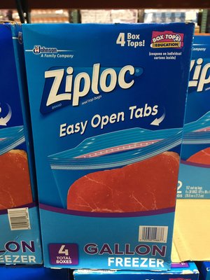【日日小舖外送代購】好市多 ZIPLOC 密保諾 美國冷凍保鮮袋雙層夾鏈 每組152入(38x4)