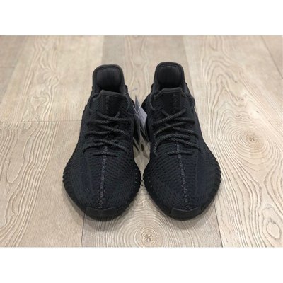 【正品】Adidas yeezy boost 350 v2 Black黑魂 反光 黑天使FU9006潮鞋