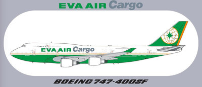RBF現貨 EVA 747 Cargo 20CM STICKER 貼紙 S-R-747F-EVA