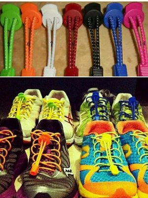 30色彈性鞋帶(含扣具）懶人鞋帶 免綁鞋帶 兒童鞋帶 夜跑 馬拉松