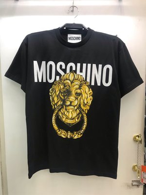 Moschino Couture 新款 黑色 獅子頭 圖案 圓領T恤 全新正品 男裝 歐洲精品