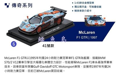 【鱷魚島】7-11 利曼8大車隊 模型車 McLaren F1 GTR 1997 (6號)