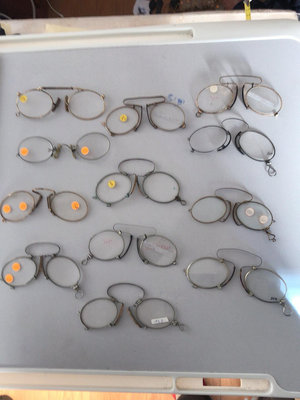 歐洲西洋古董眼鏡夾鼻眼鏡,老花眼鏡,有一些可折疊便于隨身
