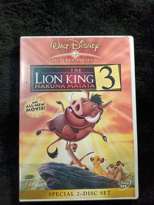 獅子王 The Lion King 3 -  迪士尼 雙DVD版 - 中英文版 碟片保存佳 - 151元起標