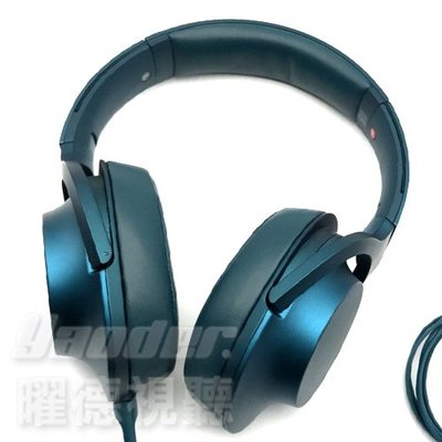 【福利品】SONY MDR-100AAP 藍 Hi-Res 高音質 耳罩式耳機☆9成新☆送收納袋