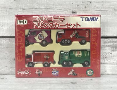 【G&T】純日貨 絕版 TOMICA 多美小汽車套組 可口可樂飲料車套裝卡車 533177