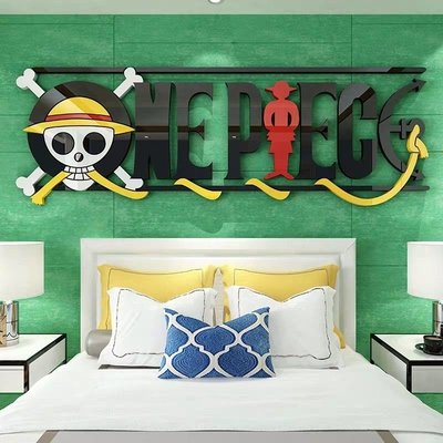 《薄款》海賊王 航海王 魯夫 索隆 喬巴 娜美 3D 立體 水晶 壓克力 牆貼 壁貼 臥室 床頭 兒童房 民宿 裝飾 《閨蜜派》