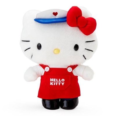 玫瑰默契*日本進口日本～Hello Kitty 超市系列小店長絨毛娃娃特價