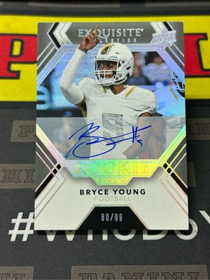 2022 Goodwin Champions Bryce Young Exquisite RC auto 80/99 NFL第一指名 新人木盒卡面簽