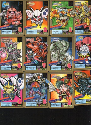《卡族》(061011) 日本原裝萬變卡～ SD鋼彈 戰國傳 (1993年普卡) (全38張 不分售)