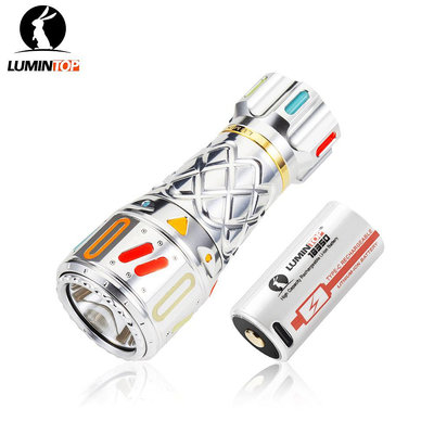 旋轉陀螺LED手電筒Lumintop THOR 1 陀螺版LED版本405米射程480流明帶爆閃警閃功能18350電池手