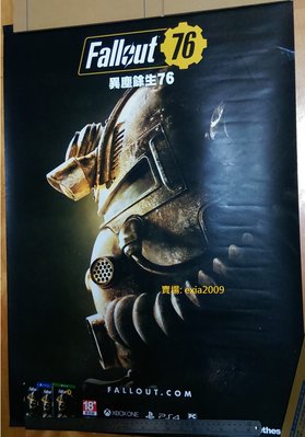 [遊戲海報] 異塵餘生76 Fallout 76 宣傳 海報 T-65 動力裝甲