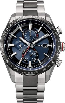 日本正版 CITIZEN 星辰 ATTESA AT8186-51L 電波錶 男錶 手錶 光動能 日本代購