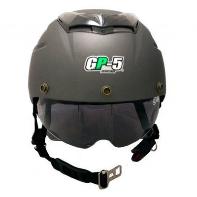 【小齊安全帽】 GP5 027 雙層鏡片 消光鐵灰 全可拆內襯 雪帽 半罩式安全帽