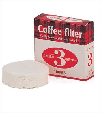 【圖騰咖啡】日本寶馬牌 3號丸型濾紙 100入裝 適用冰滴咖啡 冰滴壺 摩卡壺