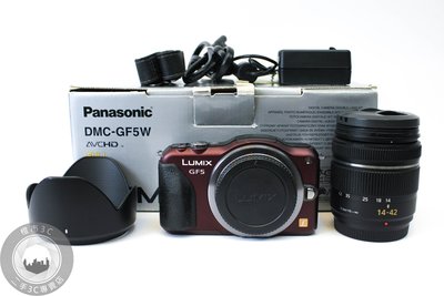 【台南橙市3C】Panasonic LUMIX DMC-GF5 GF5 棕 +14-42MM 單鏡組 #13185