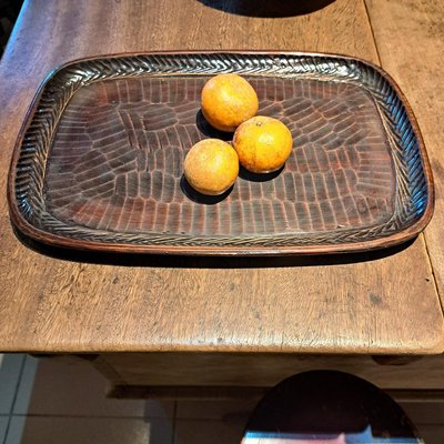 早期手工製茶盤.水果盤