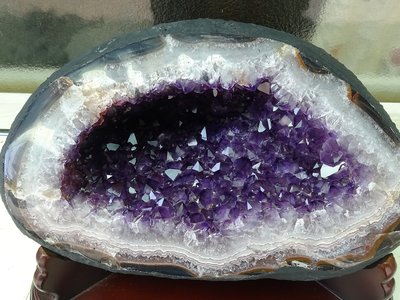 ~shalin-crysta~烏拉圭原礦皮紫水晶洞~18.2公斤(B)~嘴大吃四方~藏風聚氣~招財納祥~低價起標!
