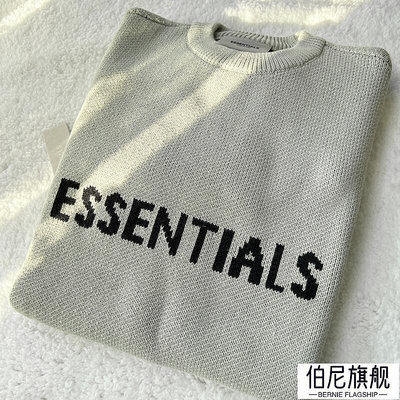 Essentials concrete 水泥 灰綠色 Knit Sweater 針織 毛衣 男生 女生-伯尼旗艦