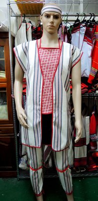 融藝製造 -- 原住民服飾&amp;布料 -- 太魯閣族男生服飾 -- 3000元