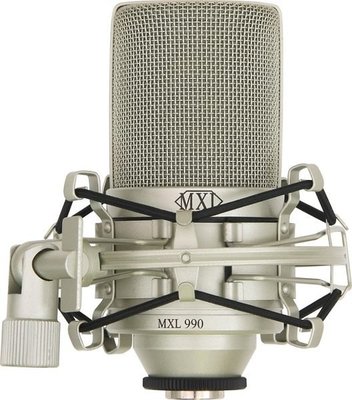 ＜TENCHEER現貨＞ MXL 990 專業電容式麥克風 含避震架 收納箱 (盒裝) Condenser Microphone with Shockmount