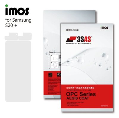 【免運費】imos Samsung Galaxy S20 Plus 3SAS 疏油疏水 螢幕保護貼 (塑膠製品)