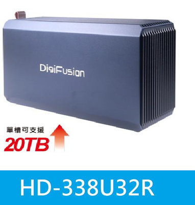 免運【附發票公司貨】伽利略 HD-338U32R USB3.2 Gen1 RAID 雙SATA SSD 陣列外接盒