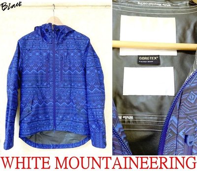 BLACK極新WHITE MOUNTAINEERING x GORE-TEX白山WM民族風花紋風衣外套/登山夾克