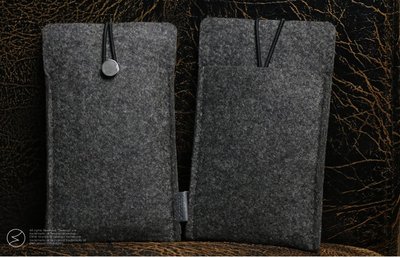 【Seepoo總代】2免運拉繩款HTC Desire 20 Pro 羊毛氈套 拉繩款 毛套布袋 手機袋 黑灰 保護套