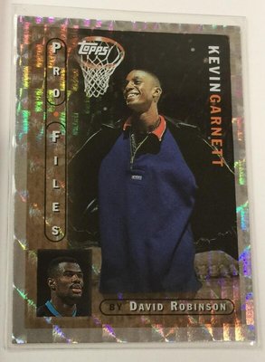 [NBA]1996 Topps Pro Files Robinson/Kevin Garnett 賈奈特 特卡PF15