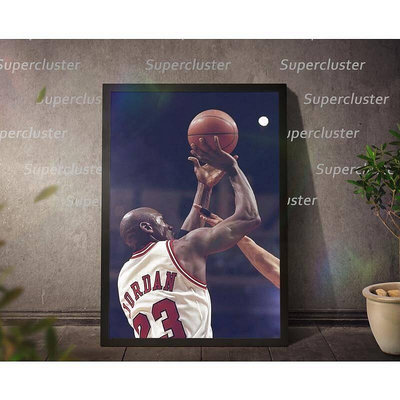NBA 喬丹 Michael Jordan 畫布 籃球 NBA 繪畫海報牆貼 圖片 家居  噴繪畫