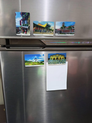 台灣觀光景點冰箱磁鐵貼 磁鐵 冰箱貼 磁性貼 總統府 中正紀念堂 國父紀念館 九份茶樓