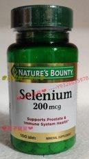 ♚夏夏海外精品♚美國進口 Nature's Bounty Selenium 自然之寶硒片 200mcg*100片