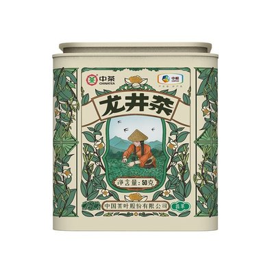 【綠茶】中茶龍井綠茶 2022新茶 春茶特級龍井綠茶散茶罐裝50g 中糧中茶