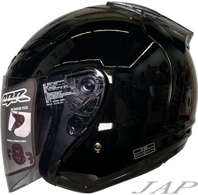 《JAP》CBR S60素色 亮黑 R帽 內襯全可拆洗 半罩 安全帽 超透氣孔