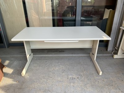 香榭二手家具*灰白面HU150cm 5尺辦公桌含文筆抽屜-業務桌-會議桌-會計桌-電腦桌-工作桌-OA鐵桌-事務桌-書桌