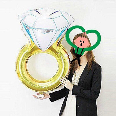 【現貨】\uD83C\uDF89求婚、結婚戒指氣球 情人節 求婚氣球 派對 生日佈置 求婚 派對氣球 空飄氣球 桌飄 生