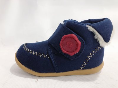 北台灣大聯盟 日本第一品牌-MOONSTAR月星 CR寶寶機能短靴 1045-深藍 超低直購價490元 限量特賣