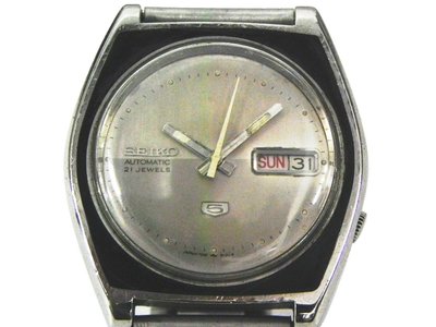 機械錶 [SEIKO 851961] 精工5號[21石]機械錶[銀色面]/時尚/中性/軍錶