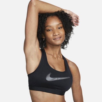 【RTG】NIKE DF SWOOSH PDED HBR BRA 運動內衣 黑色 中度支撐 排汗 女款 FB4125-010