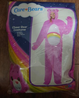 購於美國-Care Bears 彩虹熊愛心熊絨毛玩偶人偶造型連身造型套裝/萬聖節生日節日派對角色扮演表演服飾道具服