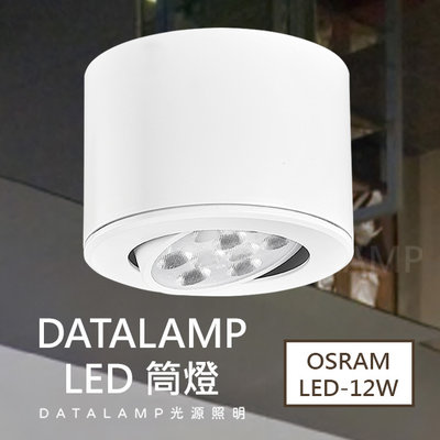 【阿倫燈具】《H4977》附OSRAM LED-12W 台灣電子 另有黑框 演色性RA≧82 鋁材 LED 筒燈