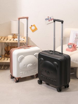 小型行李箱輕便兒童卡通子母箱20寸可愛旅行箱小皮箱女登機拉桿箱